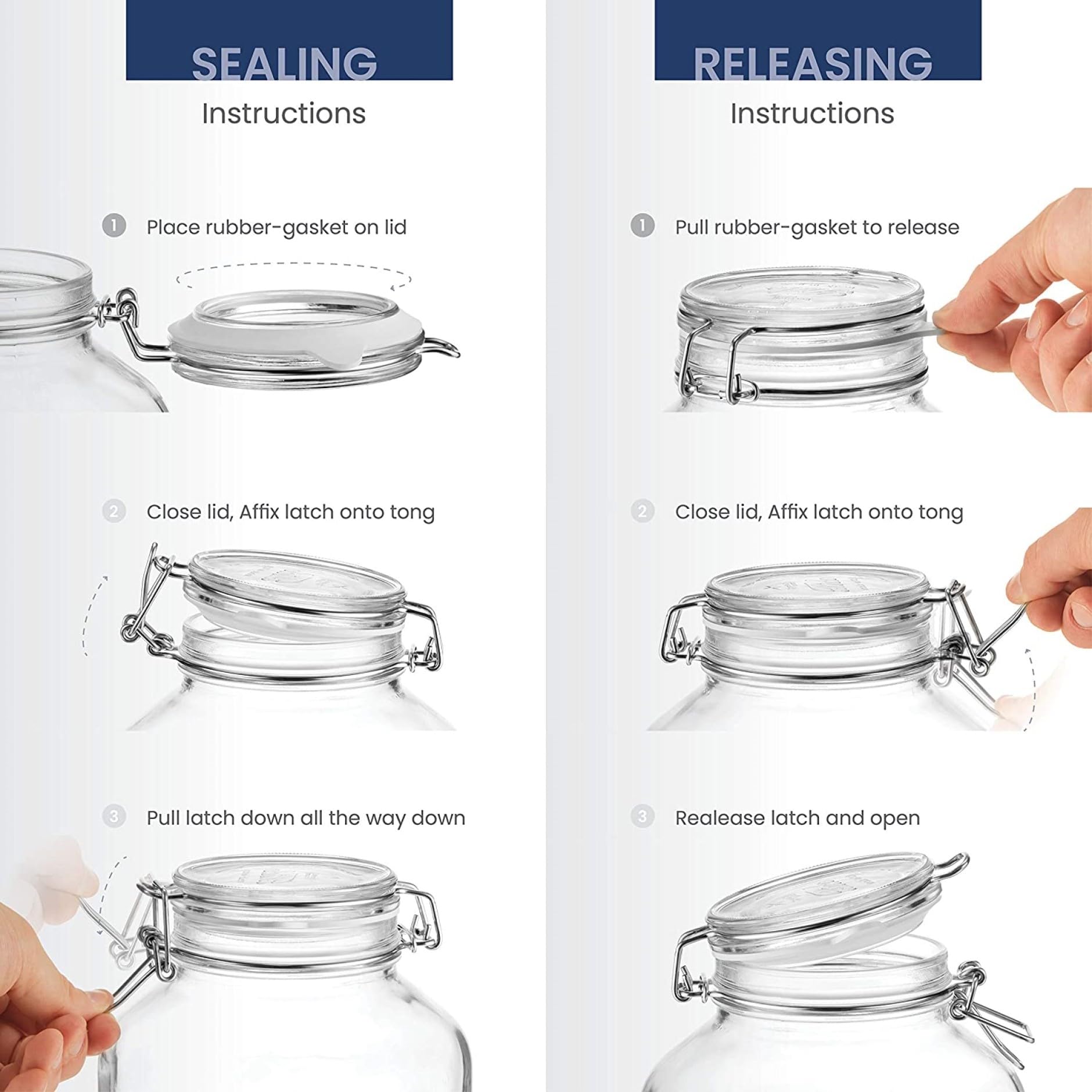 Bormioli Rocco Glass Canning Jar - Image 5