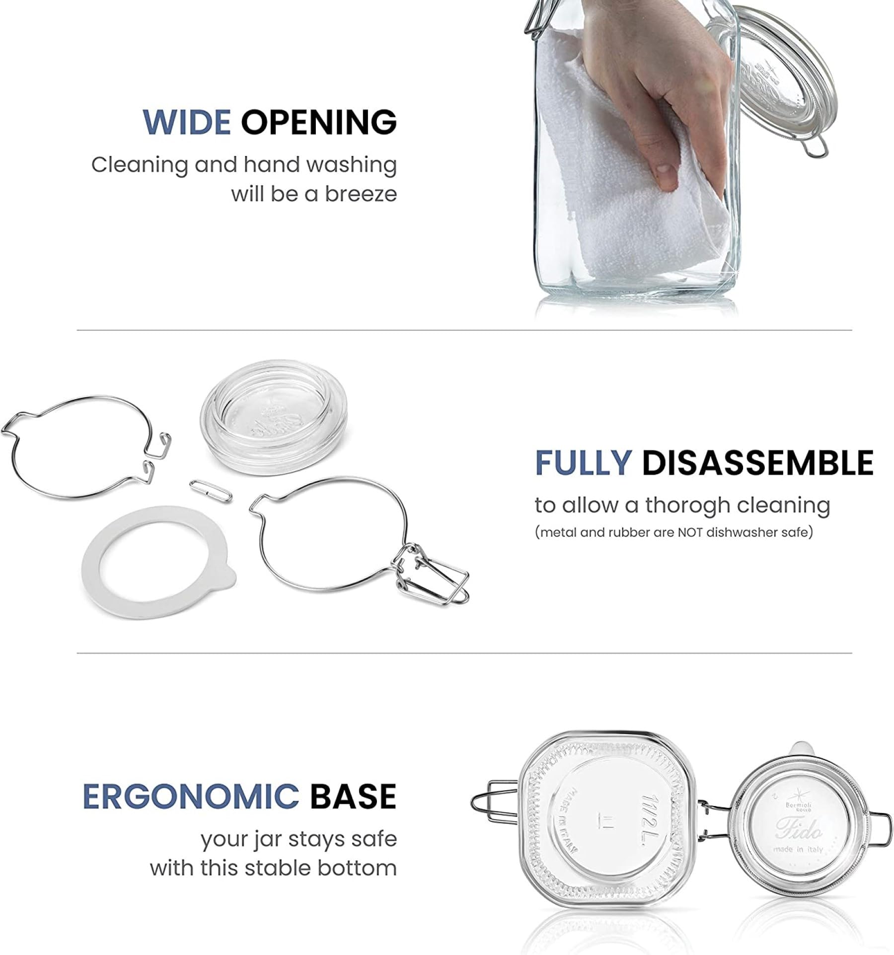 Bormioli Rocco Glass Canning Jar - Image 6