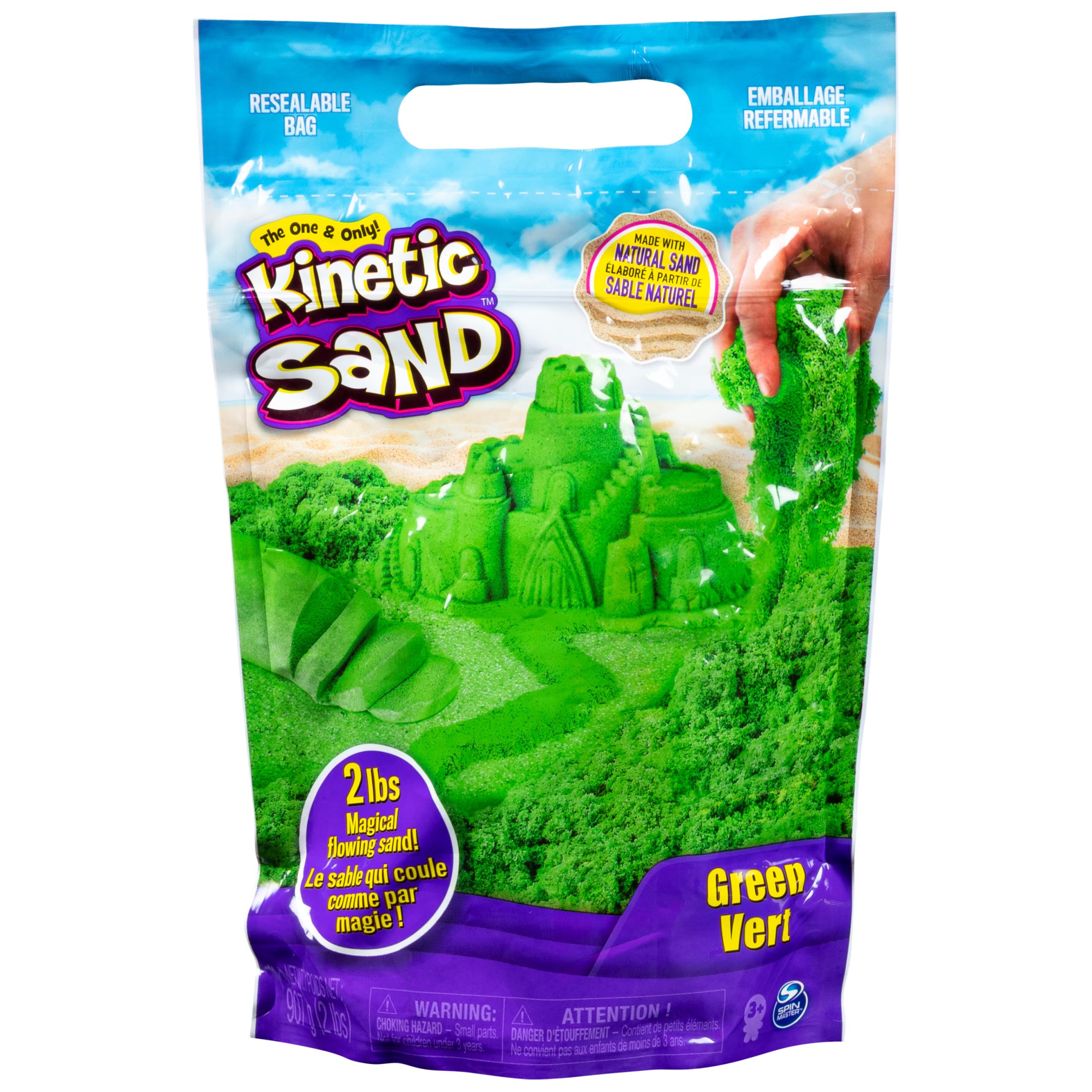 Kinetic Sand Sensory Play Green